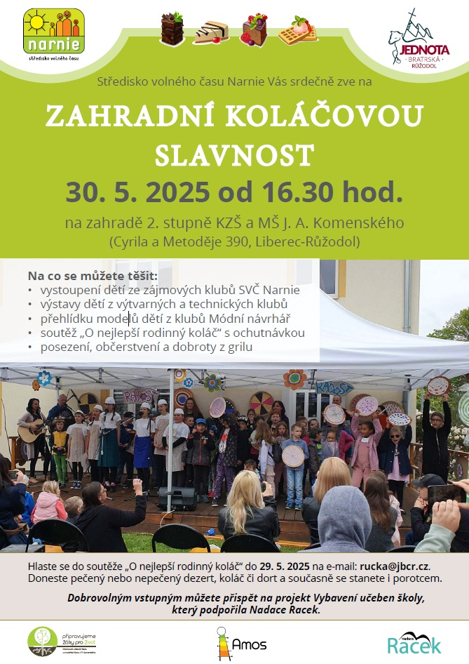 Zahradní koláčová slavnost 30.5.2025