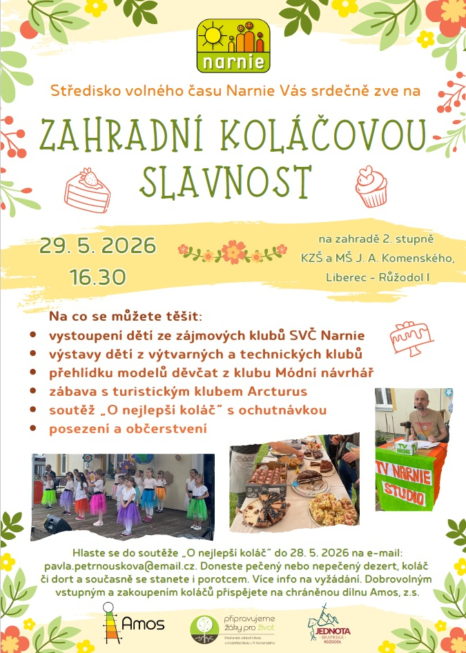 Zahradní koláčová slavnost 29.5.2026