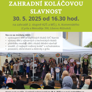 Zahradní koláčová slavnost 30.5.2025