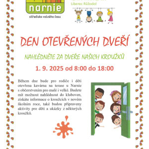 Zveme vás na Den otevřených dveří 1.9.2025 do 18:00
